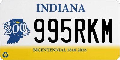 IN license plate 995RKM