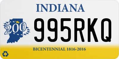 IN license plate 995RKQ