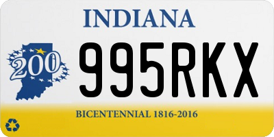 IN license plate 995RKX