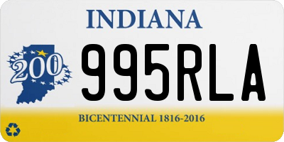 IN license plate 995RLA