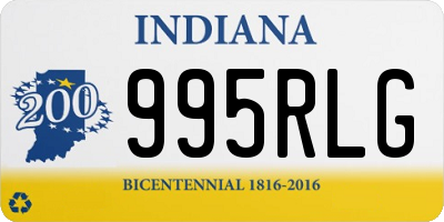 IN license plate 995RLG