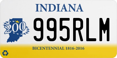 IN license plate 995RLM