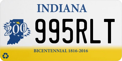 IN license plate 995RLT