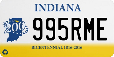 IN license plate 995RME