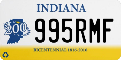 IN license plate 995RMF