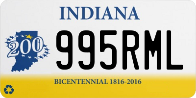 IN license plate 995RML