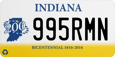 IN license plate 995RMN