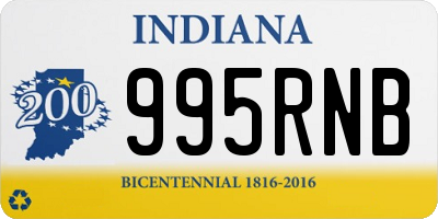 IN license plate 995RNB