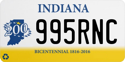 IN license plate 995RNC