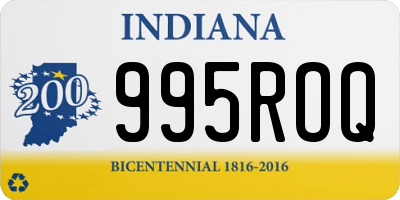 IN license plate 995ROQ