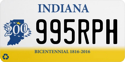 IN license plate 995RPH