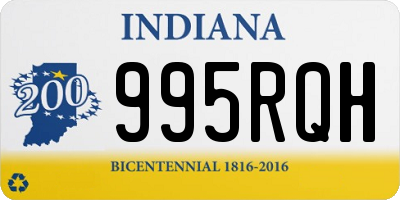 IN license plate 995RQH