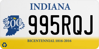 IN license plate 995RQJ