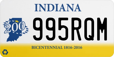 IN license plate 995RQM