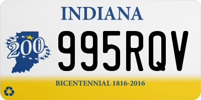 IN license plate 995RQV