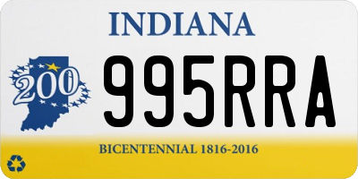 IN license plate 995RRA