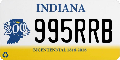 IN license plate 995RRB