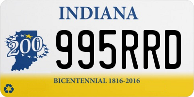 IN license plate 995RRD