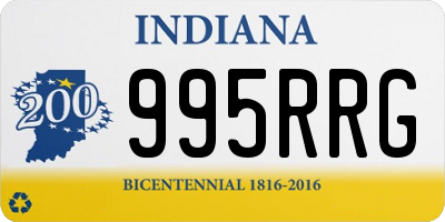 IN license plate 995RRG