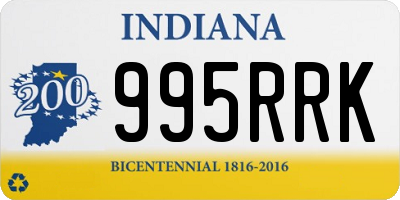 IN license plate 995RRK