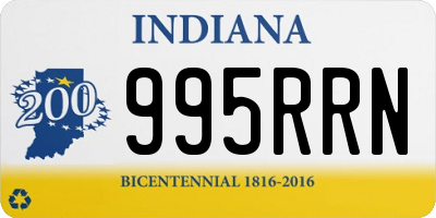 IN license plate 995RRN