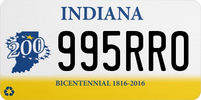 IN license plate 995RRO