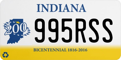 IN license plate 995RSS