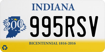 IN license plate 995RSV