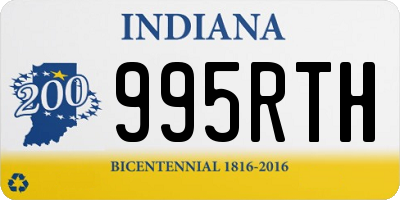 IN license plate 995RTH