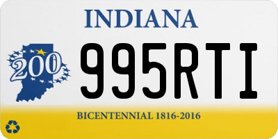 IN license plate 995RTI