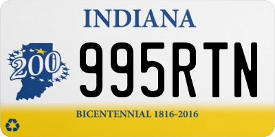 IN license plate 995RTN