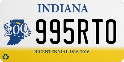 IN license plate 995RTO