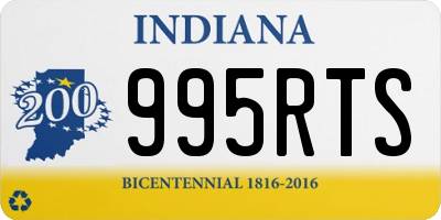 IN license plate 995RTS