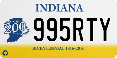 IN license plate 995RTY