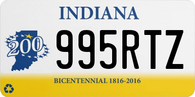 IN license plate 995RTZ