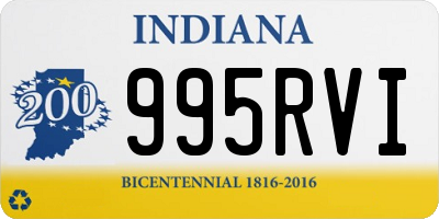 IN license plate 995RVI