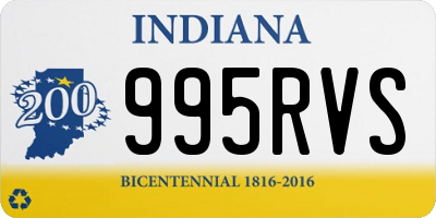 IN license plate 995RVS