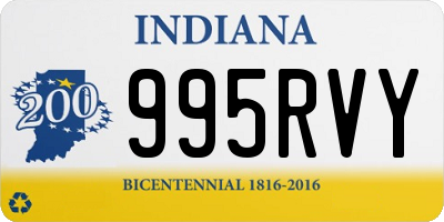 IN license plate 995RVY