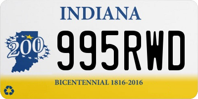 IN license plate 995RWD