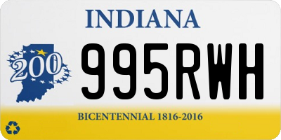 IN license plate 995RWH