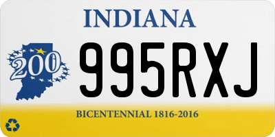 IN license plate 995RXJ