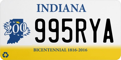 IN license plate 995RYA