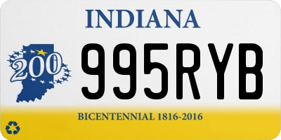 IN license plate 995RYB