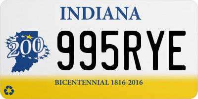 IN license plate 995RYE