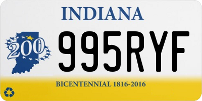 IN license plate 995RYF