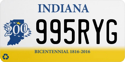 IN license plate 995RYG