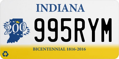 IN license plate 995RYM