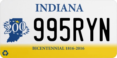IN license plate 995RYN