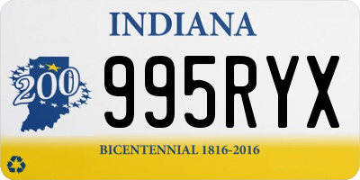 IN license plate 995RYX