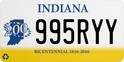 IN license plate 995RYY